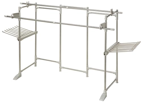 サイズ：【使用時サイズ】高さ約120x幅約226×奥行約74cm 積水樹脂 ステンレス多機能ものほし