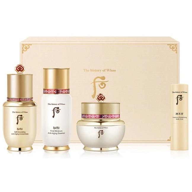 秘貼(ビチョブ) アンチエージング 企画セット／自潤クリーム20ml＋自生エッセンス25ml＋循環エッセンス 50ml＋津率享(ジンユルヒャン) 津率(ジンユル) マルチ スティック 7g