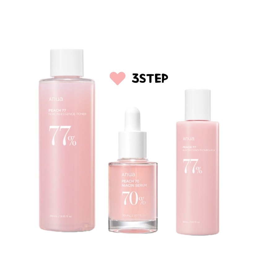 桃 3step(トナー+美容液+ローション)韓国化粧品 スキンケア