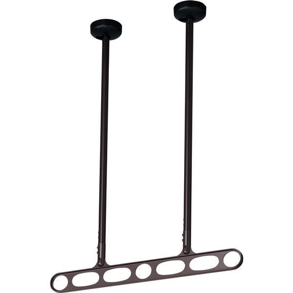 1組/2本入り 川口技研 ホスクリーン/物干し金物 2本シャフトタイプ 全長9001500mm ダークブロンズ Z-215-DB