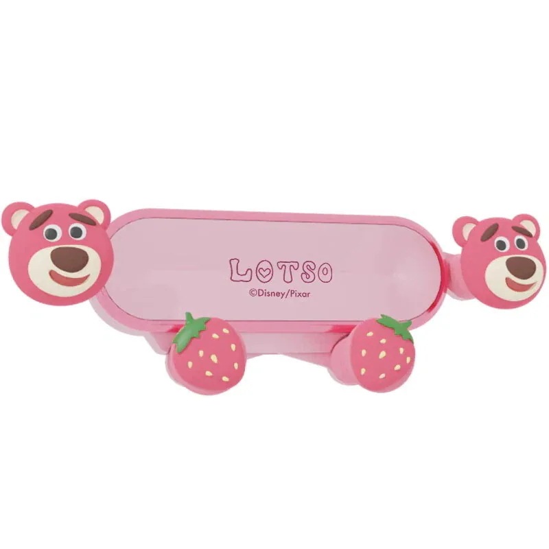 【1つ買うと10個もらえる】ストロベリー ベア 車用携帯電話ホルダー 新エネルギー車両空気クリップ ナビゲーション水平および垂直重力ブラケット278