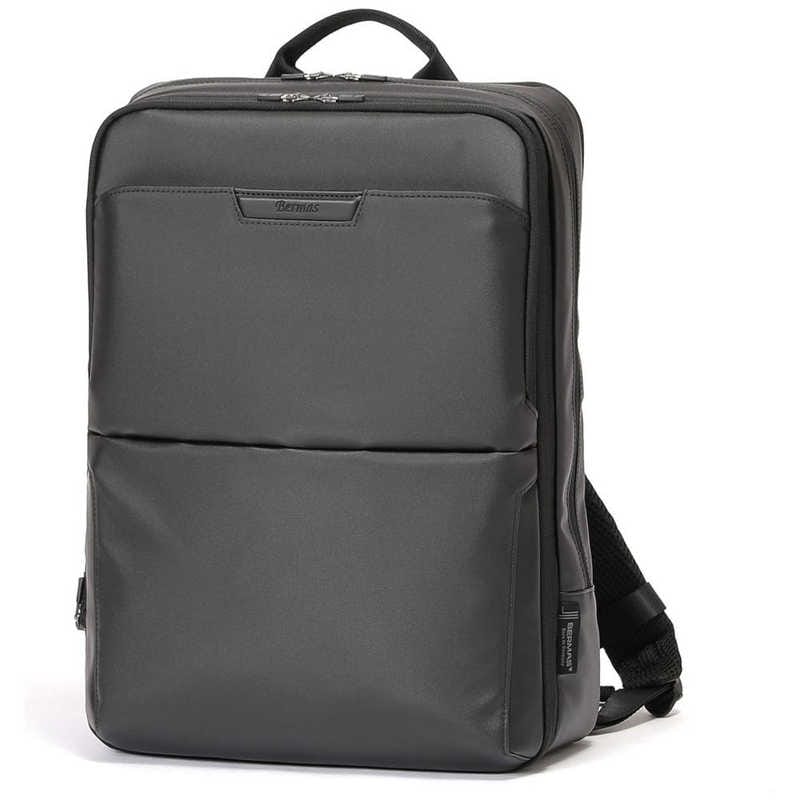 BERMAS　2層式ビジネスリュック バックパック 衣類収納ポケット付 容量拡張タイプ PC収納15インチ対応 DULITE FLEX ブラック　60644