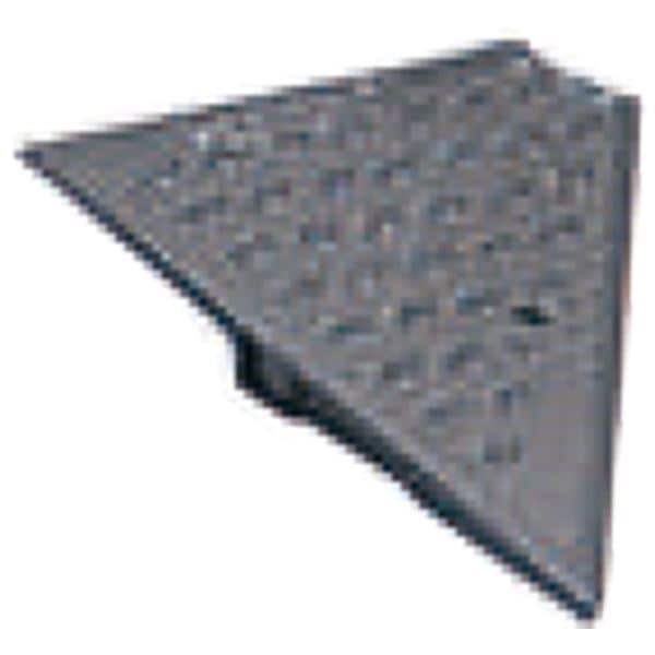 段差スロープ（端）/キャスコーナー M級 サイド/右 メタリックグレー SA-070 W250D335H65mm 8t車まで 鉄製