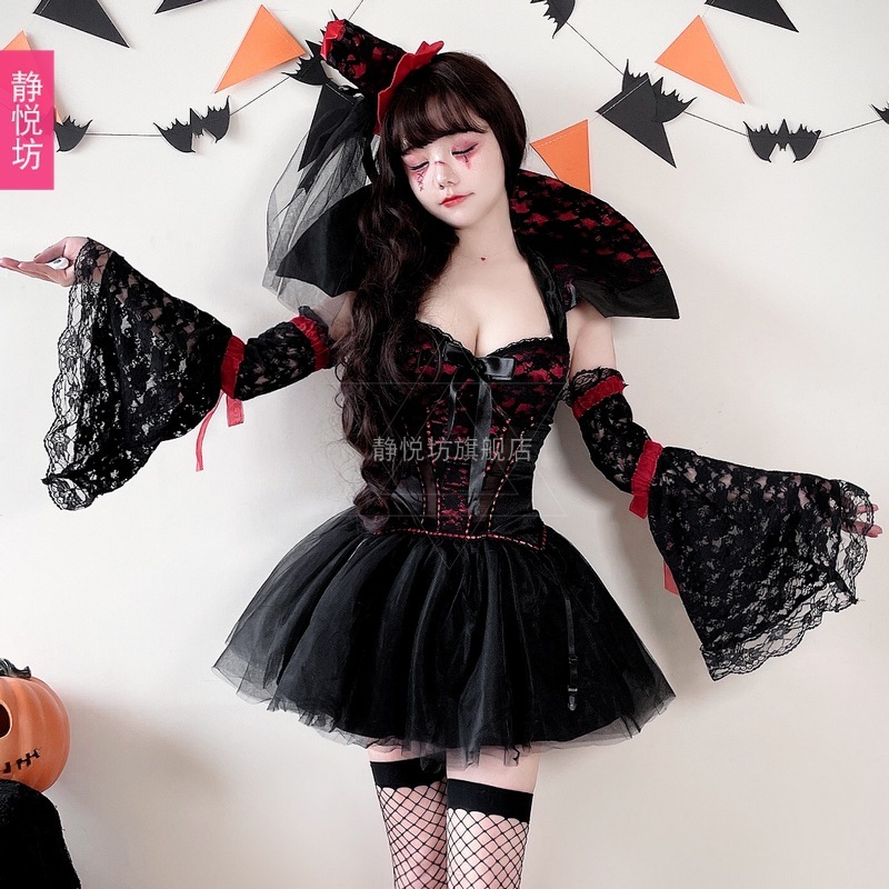 ハロウィンの大人のコスチュームコスプレゴシック風魔女に悪魔に吸血鬼に花嫁衣装