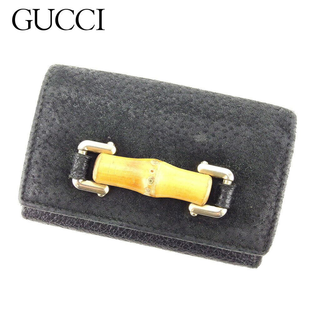 キーケース 6連キーケース バンブー ブラック 中古