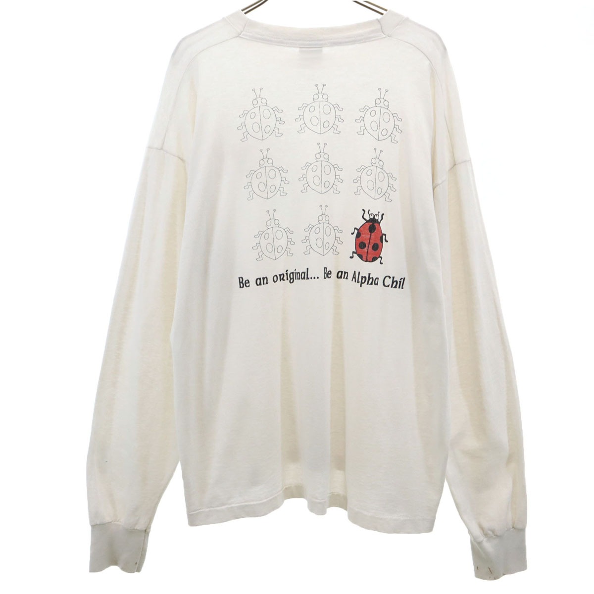 90s 00s BEST USA製 オールド 長袖 Tシャツ XL ホワイト系 ロンT メンズ 古着