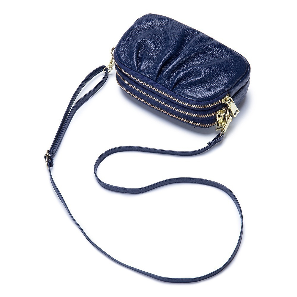 本革スマホポーチ大容量クラッチバッグ三層ファスナー2WayバックショルダーバッグYB329 4,643円