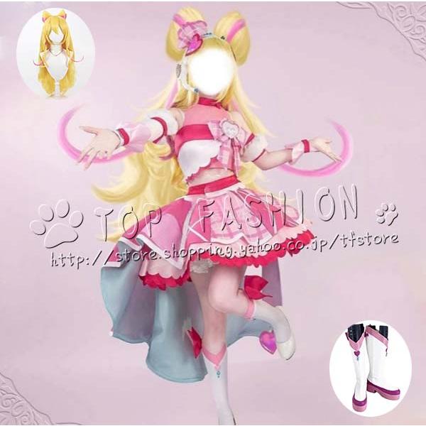 キミとアイドルプリキュア 咲良うた Cure Idol コスプレ衣装 ウィッグ cosplay コスチューム ハロウィン クリスマス604
