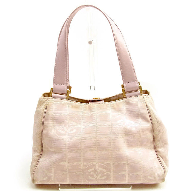 ハンドバッグ ワンショルダー ニュートラベルライン ピンク 中古