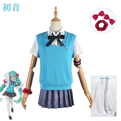 制服 16周纪念 仮装 変装 ハロウィン コスチューム Miku Hasue コスプレ衣装 VOCALOID 初音ミク スーツ ハロウィン 2026新作入荷コスプレ