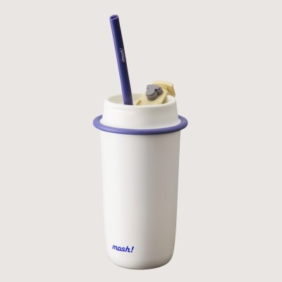 上品な [韓国直送] [Mosh] Moshu Latte Straw Tumbler 480ml White マグカップ・ティーカップ