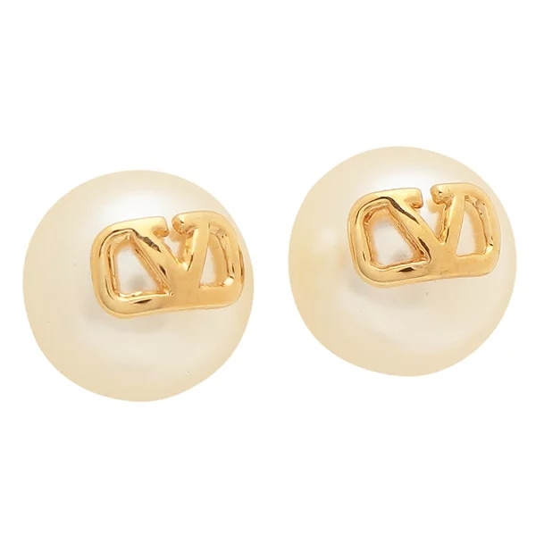 ピアス Vロゴ 10mm ゴールド レディース 3W2J0E35UXM 0O3
