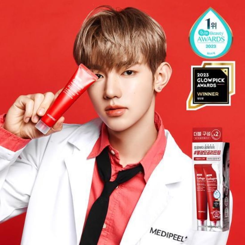 メディフィルレッドラクトコラーゲンラッピングマスク70ml（+70mlダブル企画）/塗装パック/低分子コラーゲンマスク/韓国人気