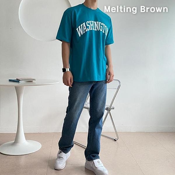 メンズオーバーフィット半袖Tシャツ男性ラウンドTシャツwt3