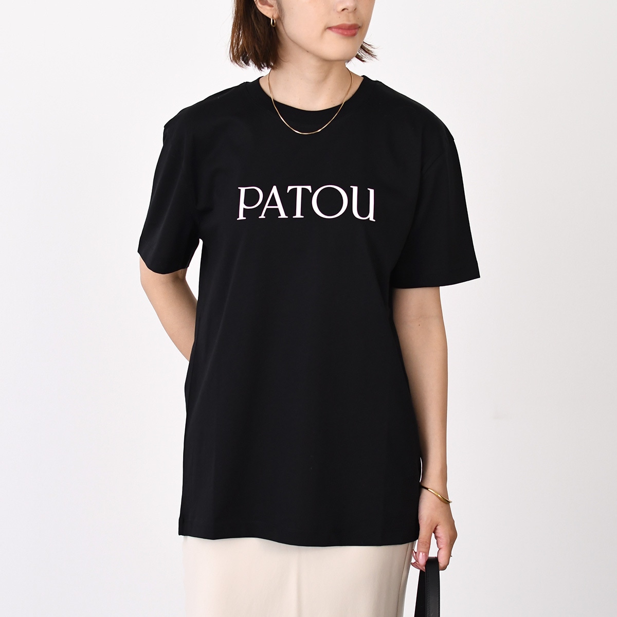 ロゴTシャツ JE029 9999 レディース ロゴ プリント コットン オーガニック ブラック 人気 おすすめ