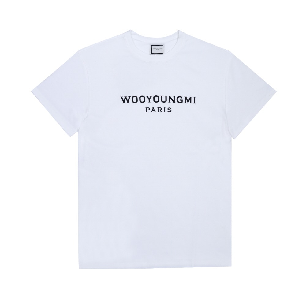 ウヨンミ フロントロゴ 男性 半袖Tシャツ W251TS01