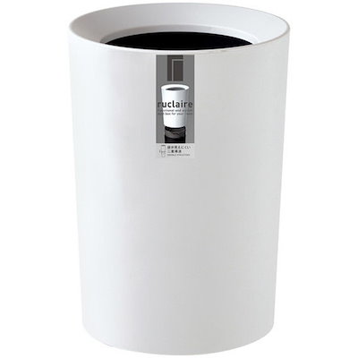他サイト： ruclaire(ルクレール) ダストボックスCV 丸型 ホワイト 6.7L 6211の商品画像