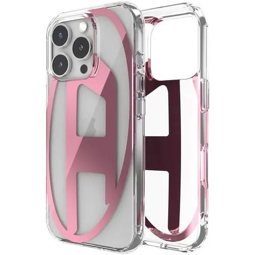 DIESEL iPhone 16 Pro DIESEL Oval D Mirror Clear Case FW24 clear／pink 60144