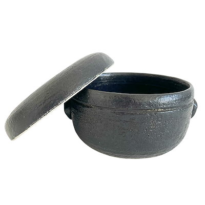 他サイト： ハリオ ご飯釜のおひつ GO-2-B-W 2合用 電子レンジ対応 角型 おひつ ごはん 萬古焼 日本製 HARIOの商品画像