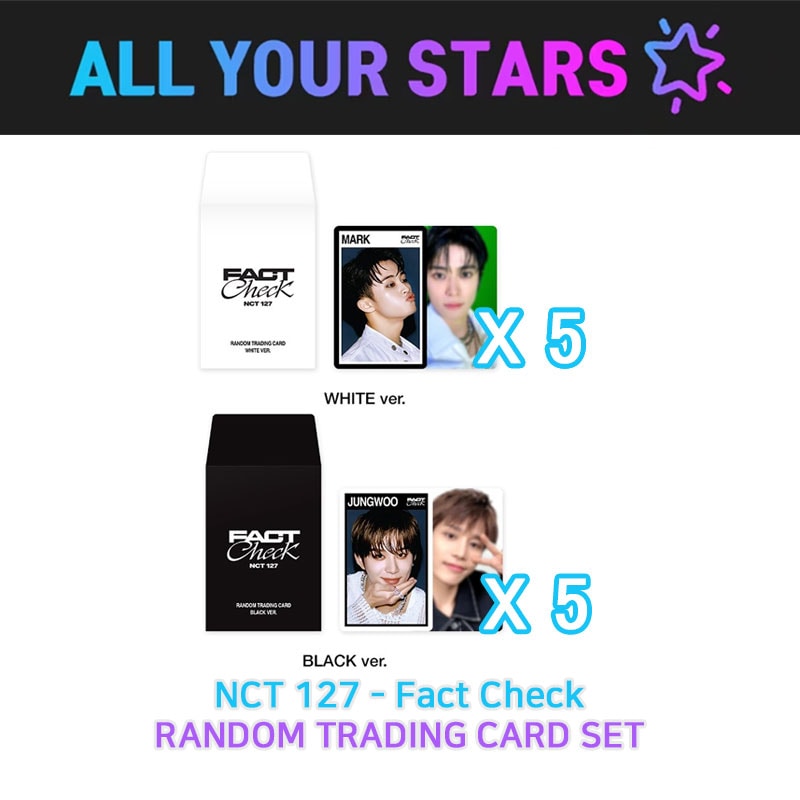 (RANDOM TRADING CARD SET x 5個) 不可思議 展 : NCT 127 Fact Check Official MD