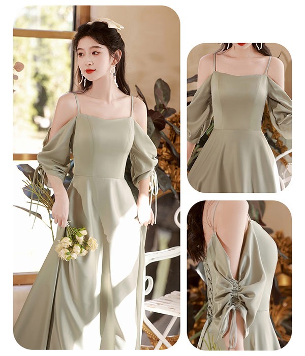 ワンピースドレスドレス結婚式 ブライズメイド M レディース S 2XL スレンダーライン ロングドレス ドレス 袖付き XS きれい ワンピース サテン 卒業式 夏 L XL 演奏会 ピアノ発表