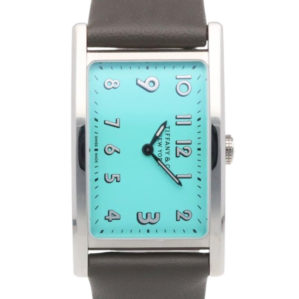 ティファニー イーストウエストミニ 腕時計 ステンレススチール 36668679 クオーツ 1年保証 TIFFANY&Co. 中古