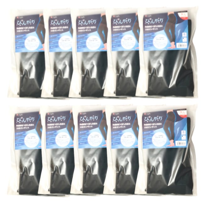 ひんやり10分丈レギンス M-L 10個セット / ひんやり 10分丈 レギンス パンツ レディース 夏 夏用 涼しい セット まとめ買い /