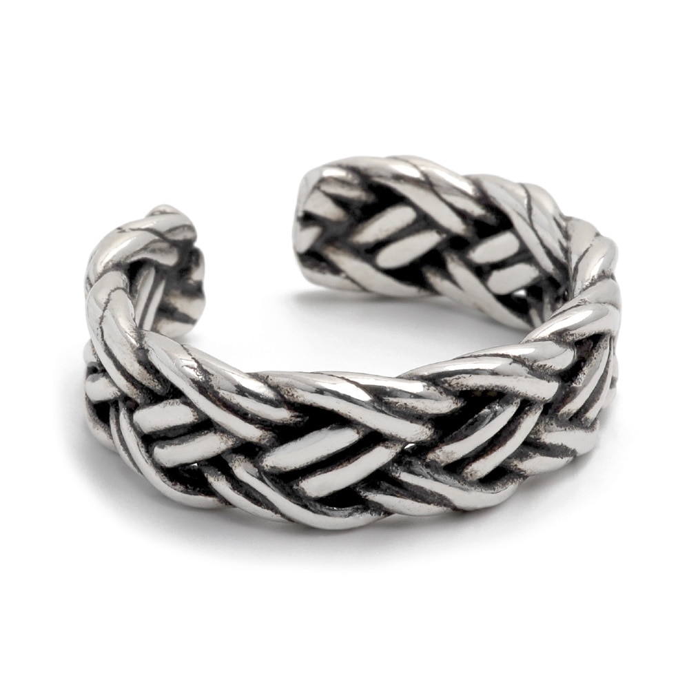 925 編み込みリング メッシュ [cr095]