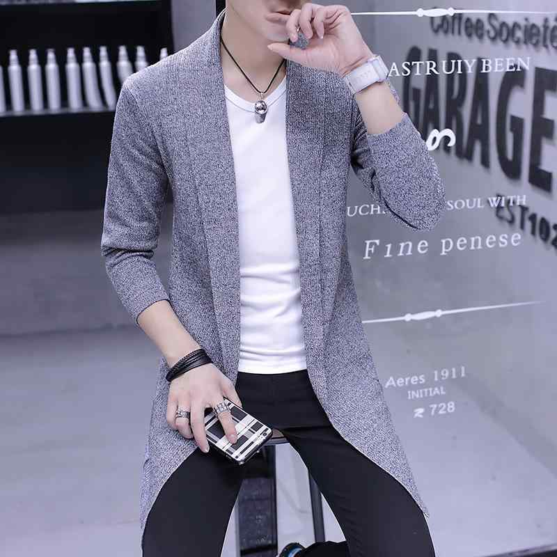 メンズ ファッション 服 オシャレ シンプル 大人 かっこいい 大きいサイズ ストリート 紳士服 ウインドブレーカー ミドル丈 韓国スタイル ニット ジャケット スリムフィット