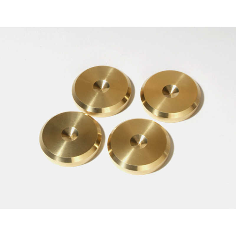 ACOUSTICREVIVE　黄銅(真鍮)製スパイク受け（4個入り）SPU-4 SPU4　SPU4