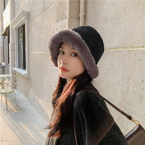 秋冬新作帽子2021年 秋冬の韓国版フィッシャーマンズキャップ ファッション ラムズウール カジュア