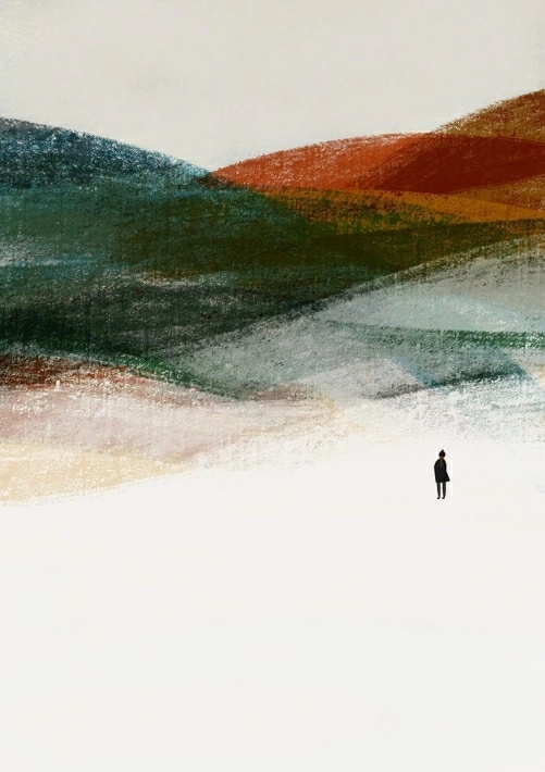 BLANCA GOMEZ OVER THE MOUNTAINS PRINT A4