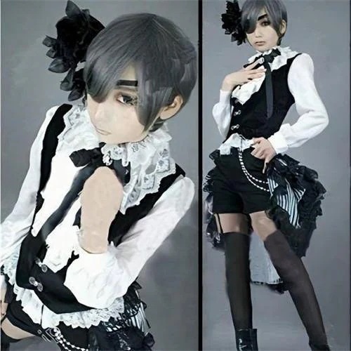 ()コスプレ衣装 黒執事 シエル・ファントムハイヴ サーカス 豪華セット cosplay コスチューム