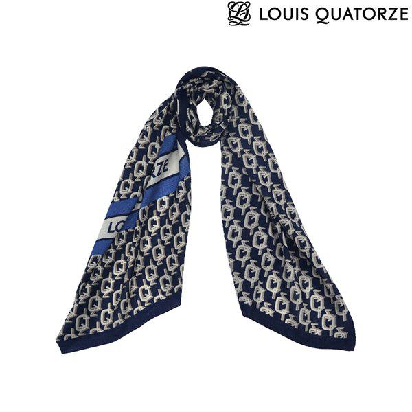 (2DPP810NA) ウールロングスカーフ　The Ordi ネイビー