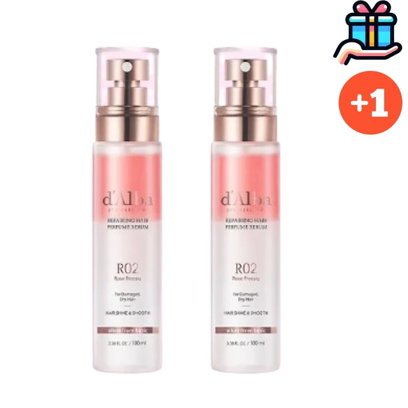 [大容量 企画商品 1 + 1]パフューム ヘアミスト 100ml + 100ml 総 200ml ロゼ フリージア 香り ヘアケア ミストスプレー ダメージヘア 保湿 ツヤ 水分感 保湿感