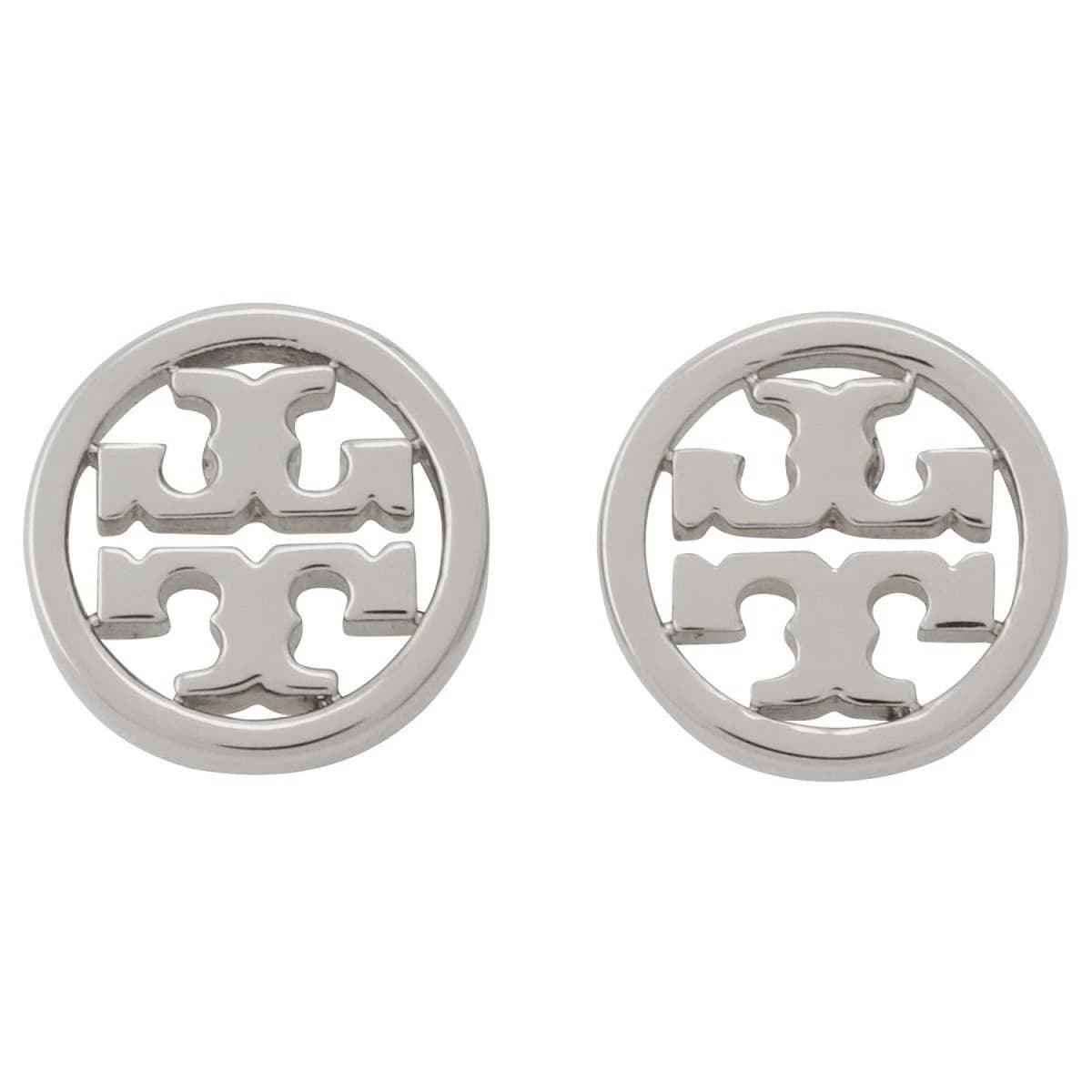 トリーバーチ ピアス Tory Burch レディース ダブルT ロゴ ミラー サークル スタッド シルバー アクセサリー 11165518 022 / 26222 022