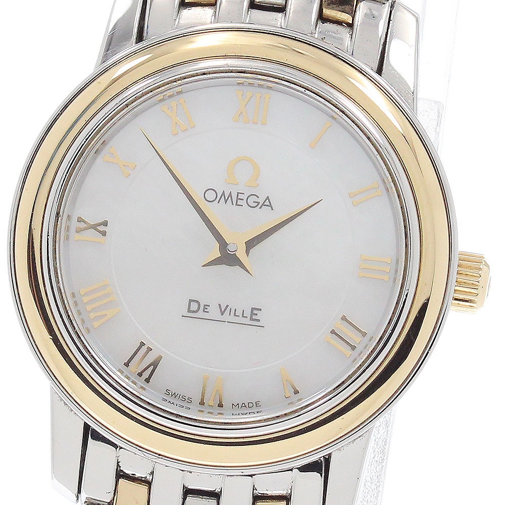 オメガ OMEGA 4370.71 デビル YGベゼル クォーツ レディース _943834【中古】