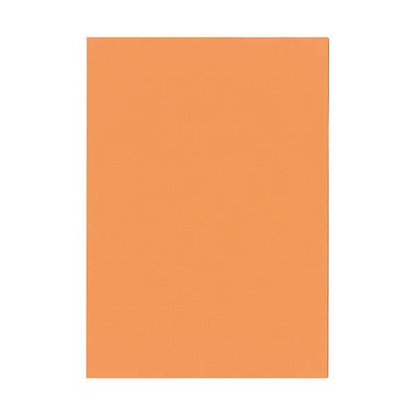まとめ）北越コーポレーション 紀州の色上質A3Y目 薄口 オレンジ 1箱