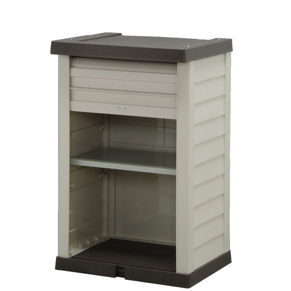 アイリスオーヤマ 屋外収納 ロッカー ウッディロッカー コンテナ 幅57.5×奥48.5×高90.5cm WDL-910V