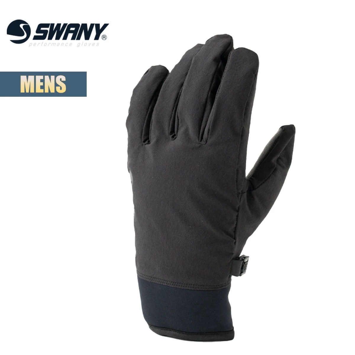 グローブ 手袋 メンズ ミッドウェイトサーマルシェルグローブ スノーグローブ 山羊革 バンブー コンパクト 柔らかい 撥水 ブラック 立体設計 TR-900 スノボ 登山 正規品