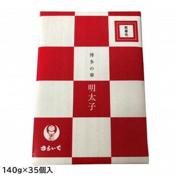 まるいち 博多辛子明太子（無着色） 「博多の華」 （お土産用） 140gx35個入 Z6030