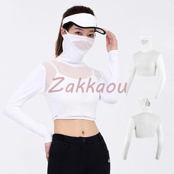 【超お得1つ買うと10個もらえる】新品登場 ゴルフウェア ゴルフインナー ゴルフ ウェア シャツ レディース ひんやり UVカット 日焼け防止 紫外線対策 接触冷感 吸汗速乾30パーセント限定