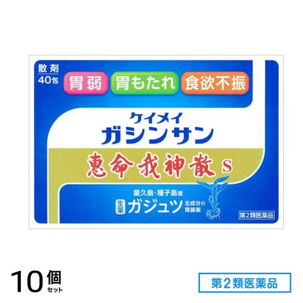 第２類医薬品 恵命我神散 S 散剤タイプ 40包 10個セット 17,627円