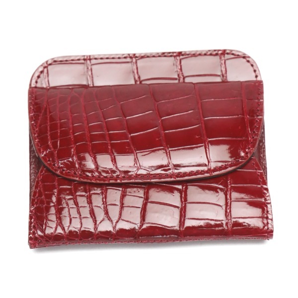 TS-W47 ヘンローン社製 クロコダイル 小銭入れ カシス