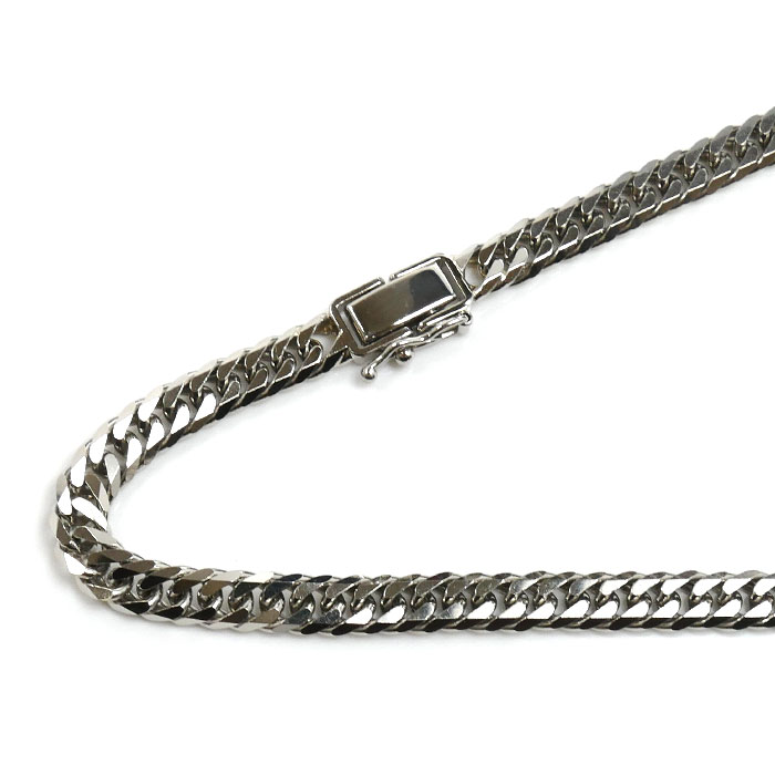 Pt850プラチナ ネックレス 喜平6面Wカット 50.1g 50cm メンズ 中古