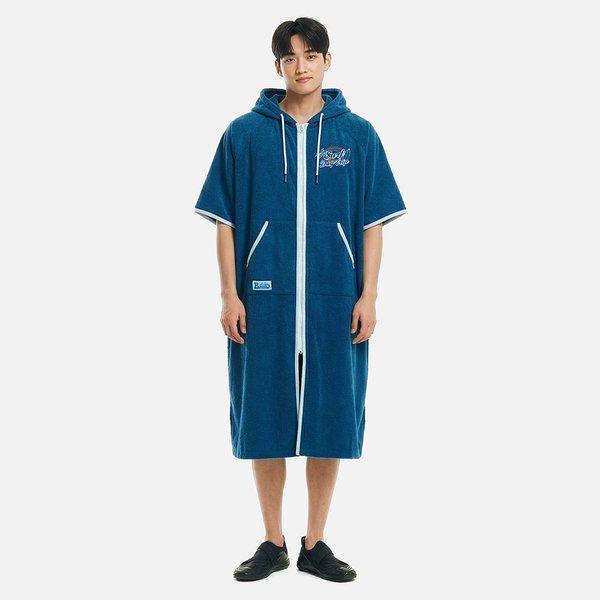 [] ユニ エッセンシャル ジップアップ ソリッド ポンチョ タオル ディープブルー (B6SUWPO201DBL) 11,173円