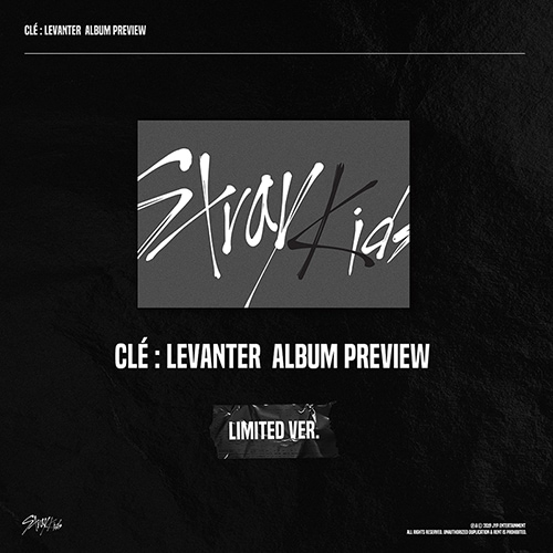 Stray Kids ミニアルバム Cle:LEVANTER [限定盤] - フォトブック+スペシャルページ+QRフォトカード限定盤特典レンチキュラーフォトカード+ユニットミニポスター