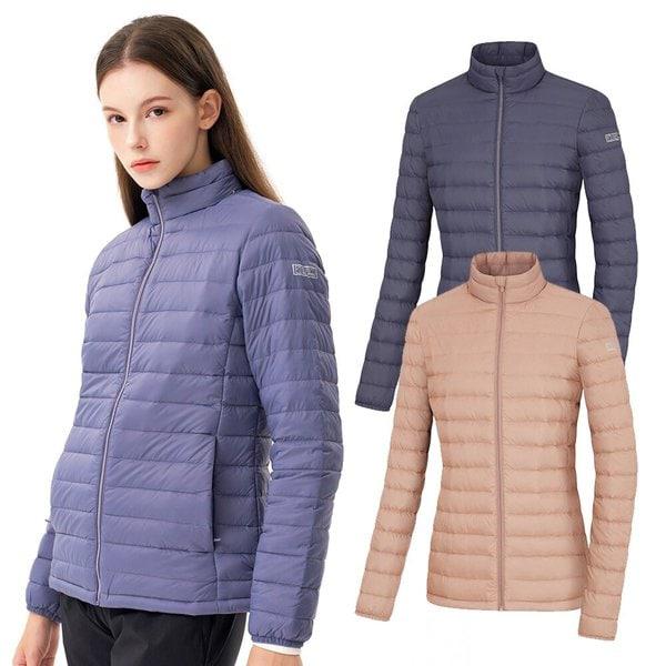 女性ダックダウン軽量パディングジャケット 冬 フィルパワー保温 ソフトタッチ 2364JK822W