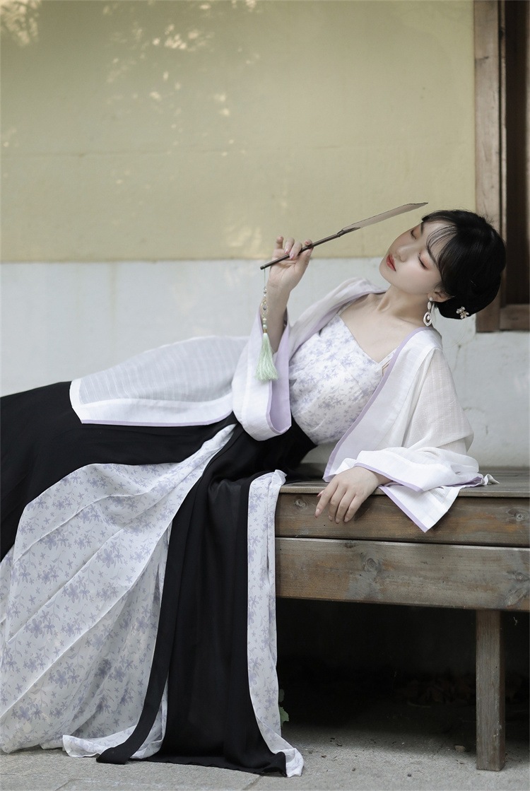 早い者勝ち オリジナルデザイン 改良漢服 中華風 ベアトップ ロングスカート 3点セット 春秋 コート トップス 肌にやさしい 気質 スリム