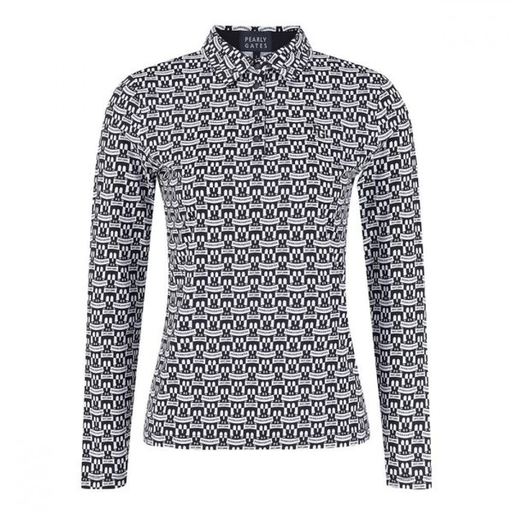 [パリゲイツ] レディースロゴ柄かっこいい長袖Tシャツ